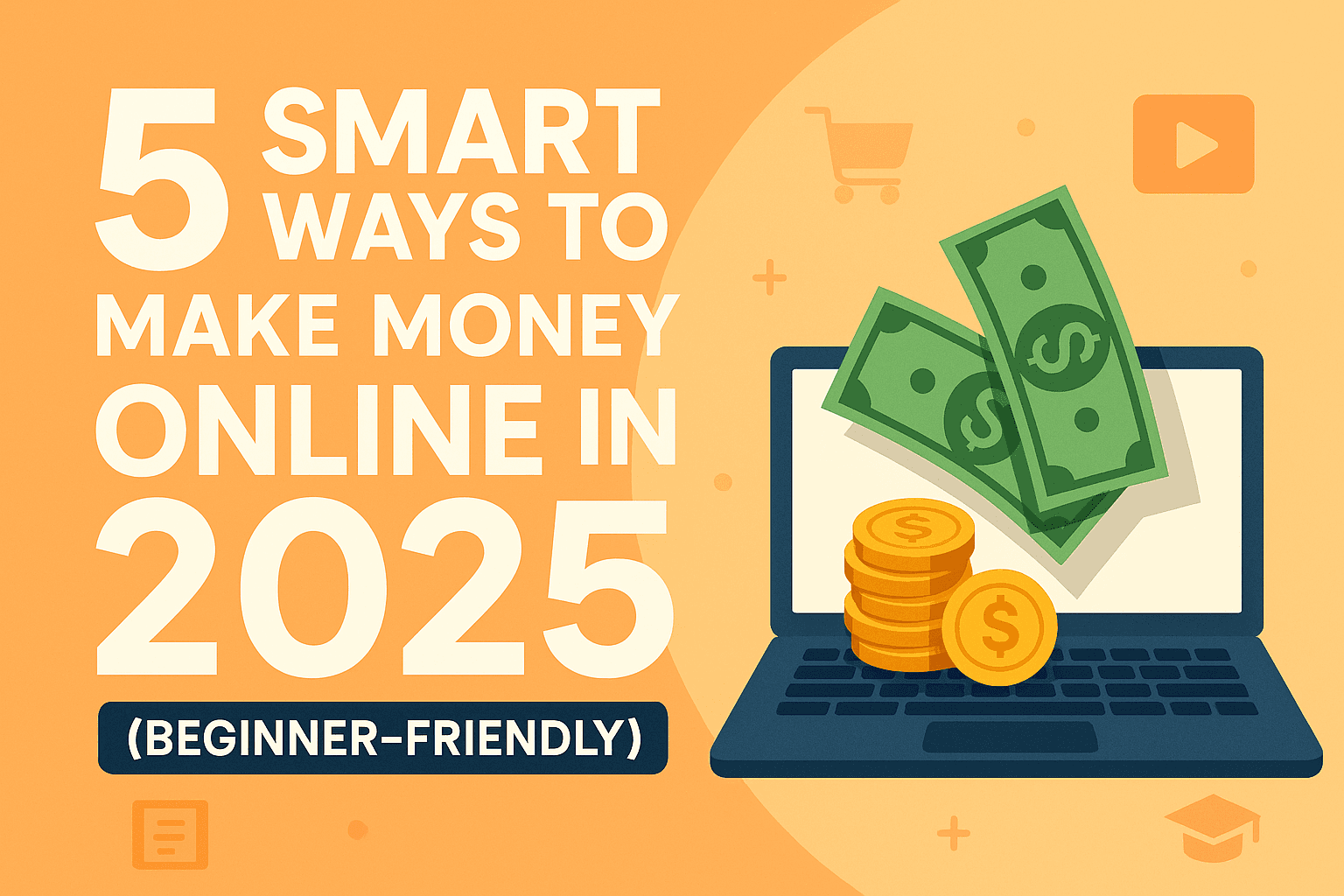 5 Smart Ways to Make Money Online in 2025 (Beginner-Friendly)